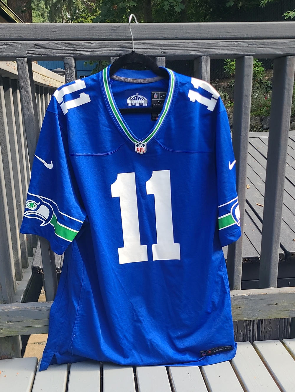 Nike Men’s Blue #11 Smith-Njgba Seahawks Football Jersey